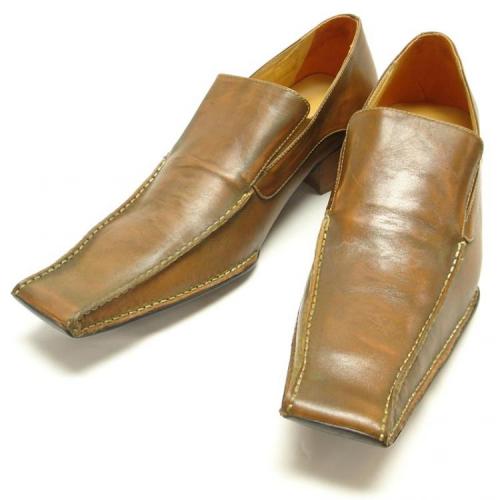 Fiesso Genuine Almond Leather Loafer Shoes FI6076